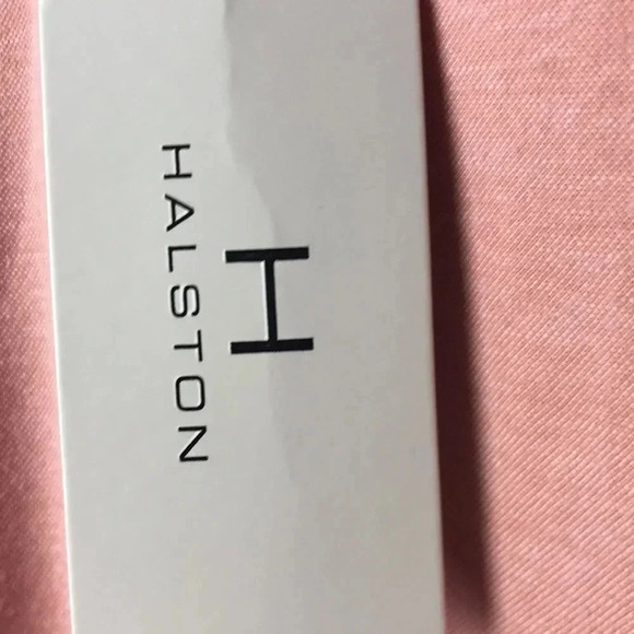 NWT HALSTON DRESS W/ FLOUNCE ALEEVE WOMENS SIZE SMALL PINK QUARTZ COLOR - Picture 5 of 13